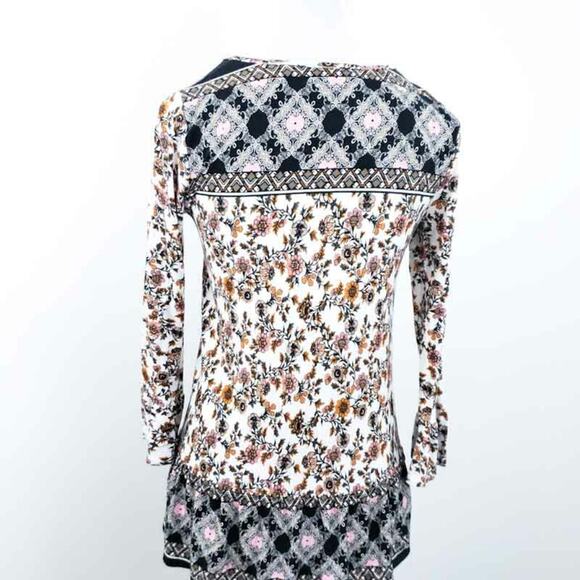 Altar'd State Tunic Boho Fall Floral Bell Sleeve - Picture 2 of 7